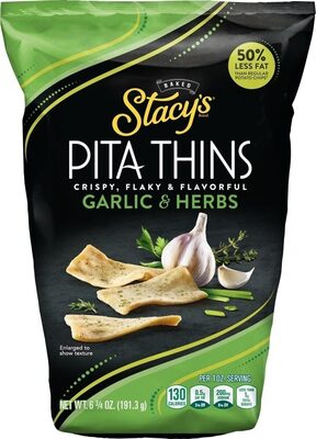 Garlic & Herbs Baked Pita Thins, Garlic & Herbs