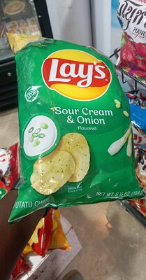Sour Cream & Onion Flavored Potato Chips, Sour Cream; Onion