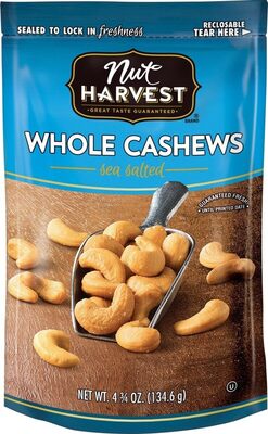 Sea Salted Whole Cashews, Sea Salted