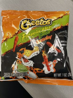 Flamin' Hot Crunchy Limn Cheese Flavored Snacks, Limn; Cheese