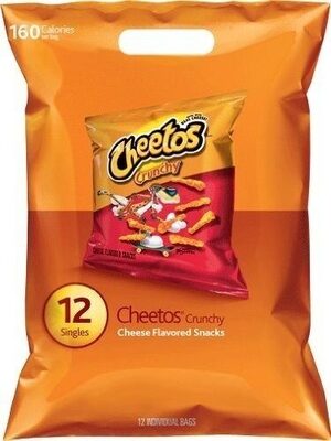 Cheetos Crunchy Cheese Flavored Snacks (12 - 1 Ounce) 12 Ounces 12 Pack Plastic Bag