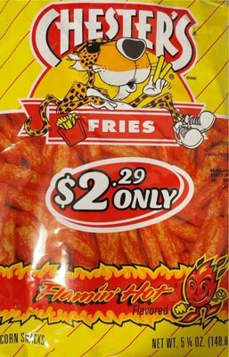 Flamin' Hot Flavored Corn & Potato Snacks Fries, Flamin' Hot