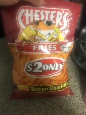 Bacon Cheddar Flavored Corn & Potato Snacks Fries, Bacon Cheddar