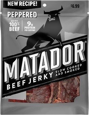 Peppered Slow Cooked And Smoked Beef Jerky, Peppered