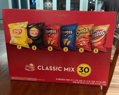 Classic Mix Snacks, Crunchy Cheese; Barbecue; Cool Ranch; Nacho Cheese