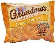 Grandma's Peanut Butter Cookies 2.5 Ounce Plastic Bag