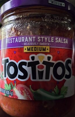 Tostitos Restaurant Style Salsa Medium 15.5 Ounce Glass Jar