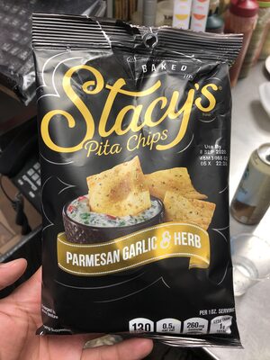Baked Pita Chips, Parmesan Garlic & Herb