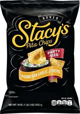 Stacy's Pita Chips Parmesan Garlic & Herb Party Size 18 Ounce Plastic Bag