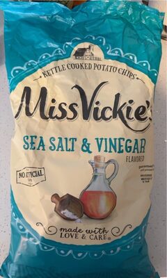 Sea Salt & Vinegar Kettle Cooked Potato Chips, Sea Salt & Vinegar
