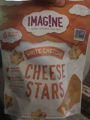 White Cheddar Cheese Stars Snacks, White Cheddar