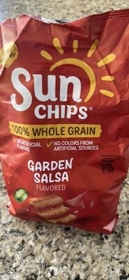 Sunchips Garden Salsa 100% Whole Grain Snacks 7 Ounce Plastic Bag