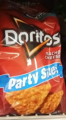 Doritos Nacho Cheese Flavored Tortilla Chips 16 Ounce Party Size Bag