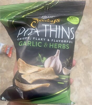 Garlic & Herbs Baked Pita Thins, Garlic & Herbs