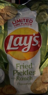 Fried Pickles With Ranch Flavored Potato Chips, Fried Pickles With Ranch