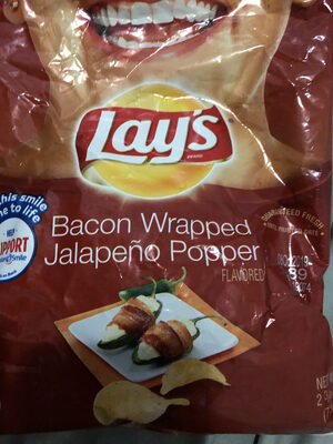 Bacon Wrapped Jalapeno Popper Flavored Potato Chips, Bacon Wrapped Jalapeno Popper