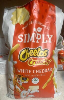 White Cheddar Crunchy Cheese Flavored Snacks, White Cheddar