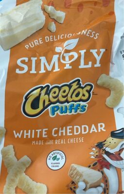 White Cheddar Puffs Cheese Flavored Snacks, White Cheddar