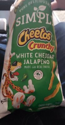 White Cheddar Jalapeno Crunchy Cheese Flavored Snacks, White Cheddar Jalapeno