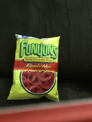 Funyuns Flamin'Hot Onion Flavored Rings 2.375 Ounce Bag