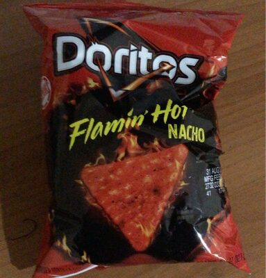 Flamin' Hot Nacho Flavored Tortilla Chips, Flamin' Hot Nacho