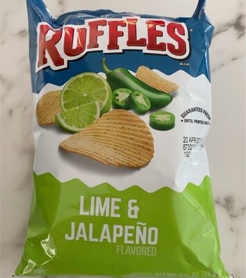Lime & Jalapeno Flavored Potato Chips, Lime & Jalapeno