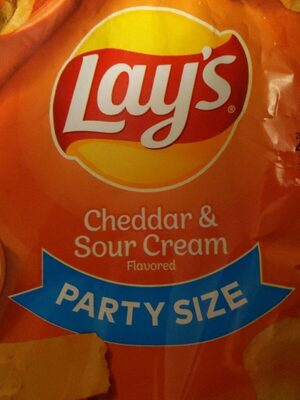 Cheddar & Sour Cream Flavored Potato Chips, Cheddar & Sour Cream