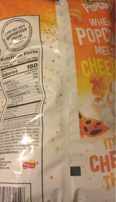 Cheddar Flavored Popcorn, Cheddar