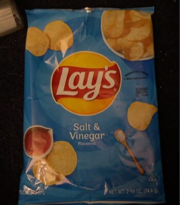 Salt & Vinegar Flavored Potato Chips, Salt & Vinegar