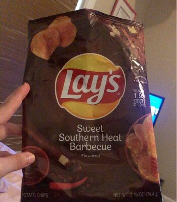 Sweet Southern Heat Barbecue Flavored Potato Chips, Sweet Southern Heat Barbecue