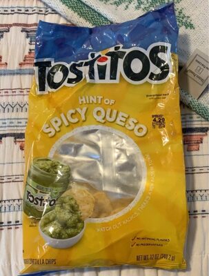 Hint Of Spicy Queso Flavored Tortilla Chips, Hint Of Spicy Queso