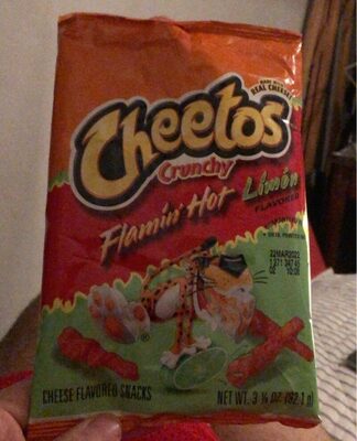 Crunchy Flamin' Hot Limn Cheese Flavored  Snacks, Limn; Cheese