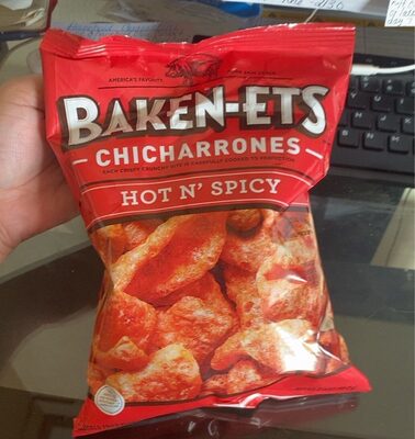 Hot 'N Spicy Flavored Chicharrones Fried Pork Skins, Hot 'N Spicy