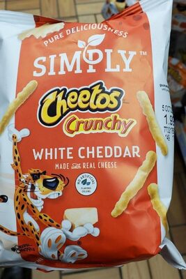 White Cheddar Crunchy Cheese Flavored Snacks, White Cheddar Crunchy Cheese