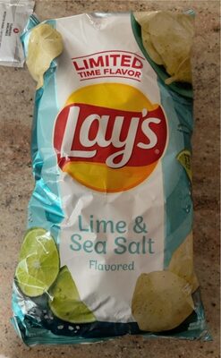 Lime & Sea Salt Flavored Potato Chips, Lime & Sea Salt