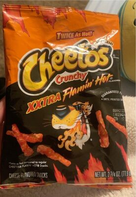 Xxtra Flamin' Hot Crunchy Cheese Flavored Snacks, Xxtra Flamin' Hot