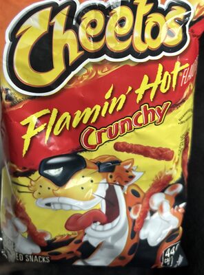 Crunchy Flamin' Hot Cheese Flavored Snacks, Crunchy Flamin' Hot Cheese