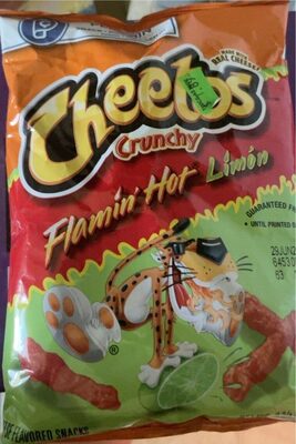 Flamin' Hot Crunchy Limn Cheese Flavored Snacks, Limn; Cheese