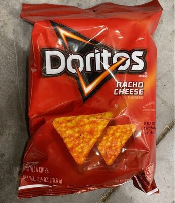 Nacho Cheese Flavored Tortilla Chips, Nacho Cheese