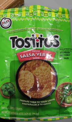 Salsa Verde Corn Tortilla Chips, Salsa Verde