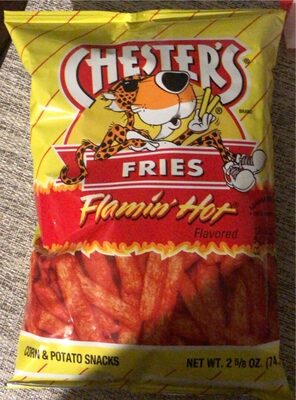 Fries Flamin' Hot Flavored Corn Snacks