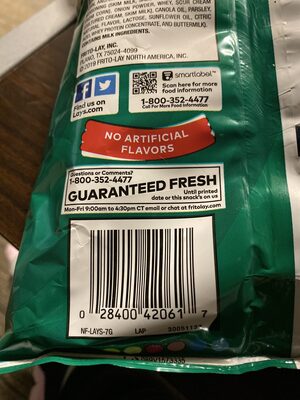 Sour Cream & Onion Flavored Potato Chips, Sour Cream & Onion