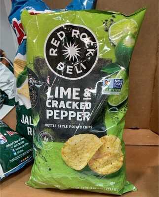 Lime & Cracked Pepper Flavored Kettle Cooked Potato Chips, Lime & Cracked Pepper