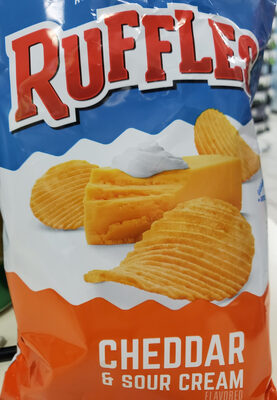 Cheddar & Sour Cream Flavored Potato Chips, Cheddar & Sour Cream