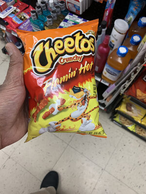 Flamin' Hot Flavored Crunchy Cheese Flavored Snacks, Flamin' Hot