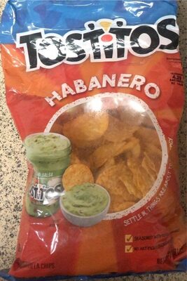 Habanero Bite Size Rounds Tortilla Chips, Habanero