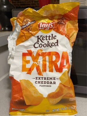 Extra Extreme Cheddar Kettle Cooked Potato Chips, Extra Extreme Cheddar