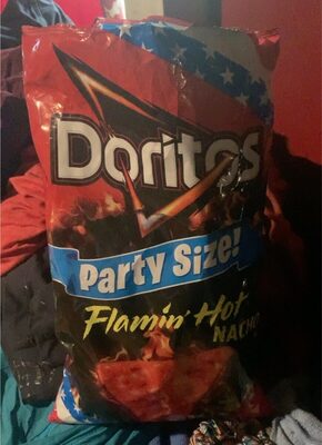 Flamin' Hot Nacho Flavored Tortilla Chips, Flamin' Hot Nacho