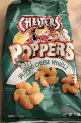 Jalapeno Cheese Whirlz Poppers Corn Snacks, Jalapeno Cheese Whirlz