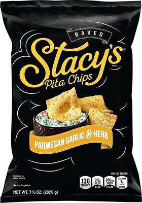 Parmesan Garlic & Herb Baked Pita Chips, Parmesan Garlic & Herb